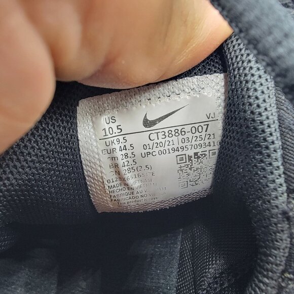 Nike Free Metcon 4 Mens 10.5 Triple Black Athletic Training Shoes CT3886-007 - Picture 9 of 15